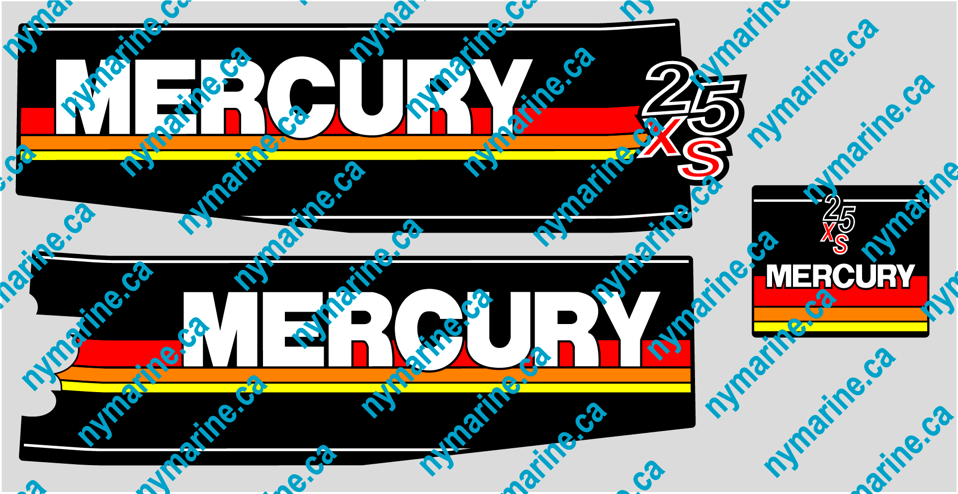 Pr (2) of Mercury Marine Boating Fishing Decals/Stickers 8 Outboard Motor  p104 – Priordei l'oli de catalunya